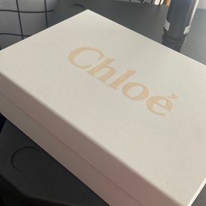 Chloe Woody Leather Logo Loafer Espadrilles